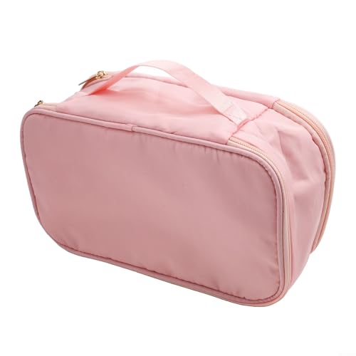 Bolsa organizadora de ropa interior de viaje, bolsa de almacenamiento de calcetines de gran capacidad para lencería, para maleta de poliéster duradera, cubos de embalaje para accesorios, estuche