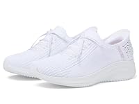 Skechers Women's Hands Free Slip-Ins: Ultra Flex 3.0 Sneaker, Shining Glitz - White, US 7