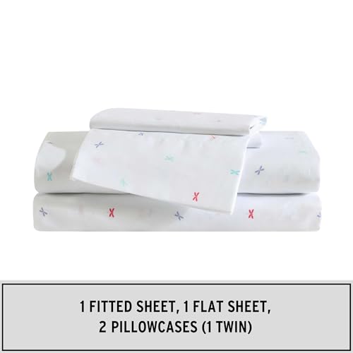 Image of Eddie Bauer Kids - Queen Sheets, Stain-Resistant Toddler Bedding with Matching Sham(s), Super Soft, Ideal Girl Room Essentials (Dragonflies Pink, Queen)
