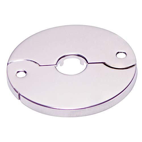 Floor And Ceiling Plate Cover Split Flange Replacement And Repair Kit, Fits 3/8 Inch Ips Galvanized Pipe Or 1/2 Inch Copper Pipe, Chrome Finish (Pack Of 6) #TOP3