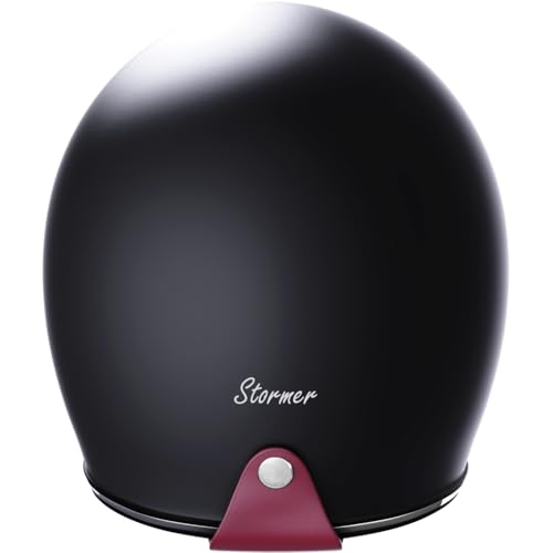 Casque moto jet Stormer Quartz Black Matt XL pour motard urbain