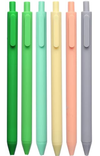 Set de 6 bolígrafos gel multicolor 0.5 mm punta fina