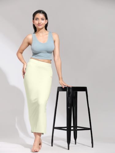 Image of TRENDMALLS Women's Polyester Spandex Stretchable Straight Saree Shapewear Petticoat for Women, Cotton Blended, Skirts for Women, Saree Shaper