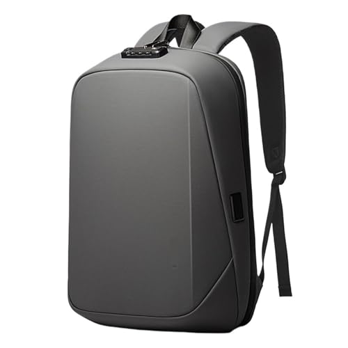 LPACXBYD Mochila for ordenador portátil Mochilas escolares impermeables antirrobo de viaje USB negocios for hombre(Grey)