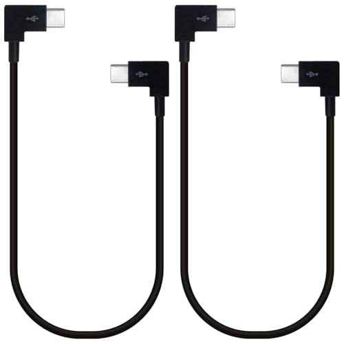 USonline911 Upgraded 2 Pack 30cm/11.8inch Remote Controller Cables, 30cm Remote Controller OTG Data Cable for DJI Mavic Mini 2 Drone Remote Controller RC Type-C to Type-C