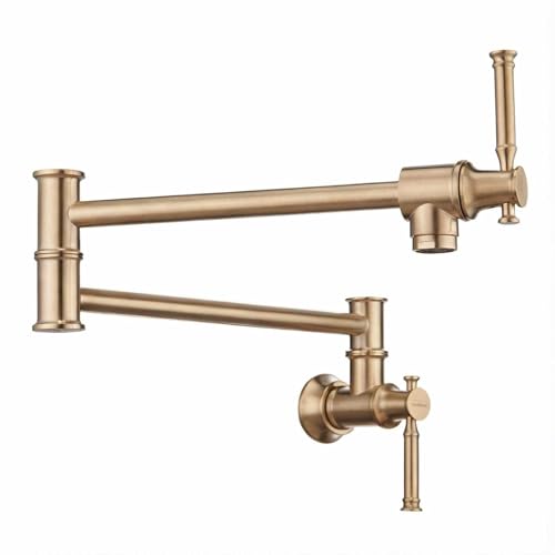 Lava Odoro Champagne Gold Pot Filler Kitchen Faucet PF317-CB