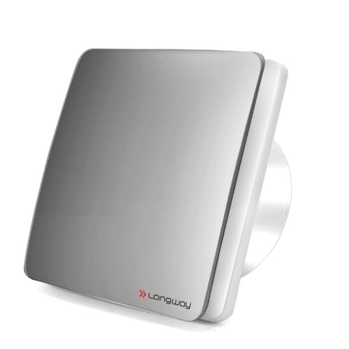 Image of LONGWAY FreshX 6 Inch 150 mm Energy Efficient Exhaust Fan | High Speed Powerful Motor | Noiseless Operation & Easy to Clean | Suitable for Bathroom, Kitchen, Office | 2 Years Warranty (Silver)