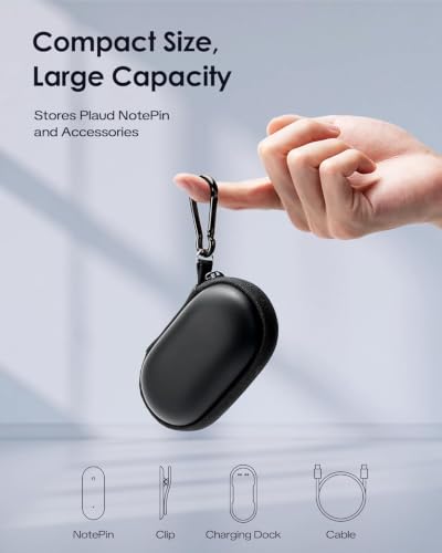Image of Hard Case for PLAUD NotePin /NotePin S AI Voice Recorder, Portable Protective Storage Bag for Digital Voice Recorder, Meeting /Airplane Travel Carrying Case Bag