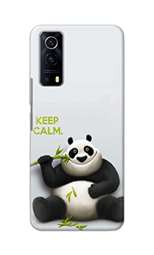 Image of PRINTFIDAA� Printed Hard Back Cover Case for Vivo Y53S | Vivo IQOO Z3 Back Cover (Cartoon Panda) -2808