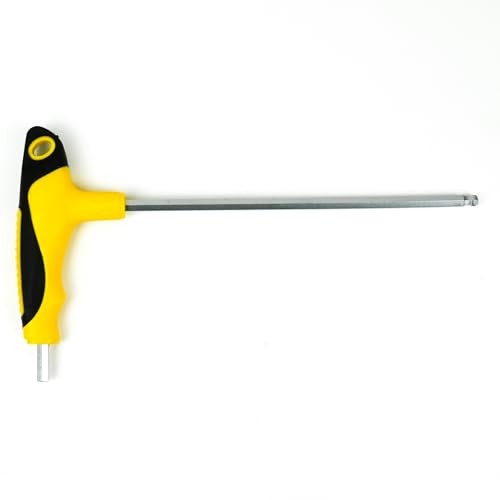 ingdaum® Clé à six pans creux avec poignée en T & embout à bille – Outil professionnel robuste, disponible en plusieurs tailles – Accès aux vis...