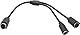 zdyCGTime PS 2 Splitter 6 Polig Mini Din Männlich an 2 x Weiblich Kabelbuchse Maus/Tastatur Y Splitterkabel PS/1 (M) an PS/2 (F) (30 cm/1Fuß -6 polig)