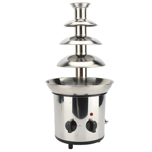 Fuente de chocolate eléctrica acero inoxidable 4 niveles miniatura 4