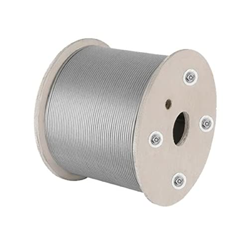 304 Edelstahlseil, hohe Bruchfestigkeit, Wäscheleine aus Stahldraht, 100 Meter lang, 0,5 mm/0,8 mm/1,0 mm/1,2 mm/1,5 mm/2 mm/0,3 mm/ 0,4 mm,0,8mm/7 * 7 Cover