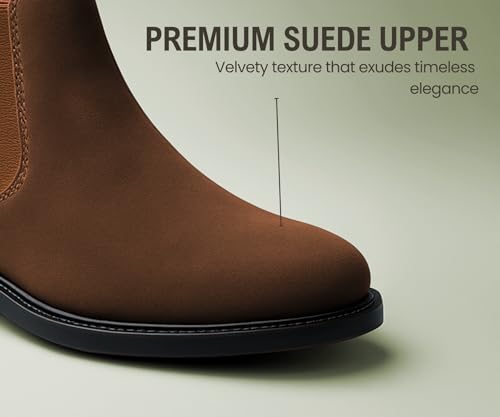 Image of Kraasa Men's Slip On Fashion Chelsea Boots | High Tops, Soft Cushioned Insole, Comfortable Fit, Trendy, Stylish Boots