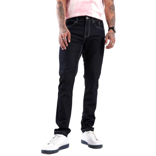 Image of WROGN Men's Cotton Stretch Jeans | Mid Rise | Slim Fit