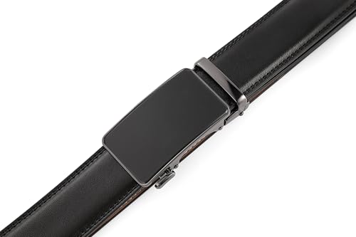 Image of Men's Belt, Ratchet Dress Casual Belt with Adjustable Automatic Buckle Trim to Fit