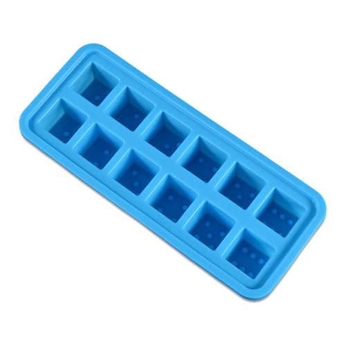 Molde para cubos de hielo de silicón de 12 cavidades miniatura 1
