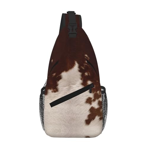 Sac poitrine homme imprimé peau de vache idéal pour vos sorties urbaines