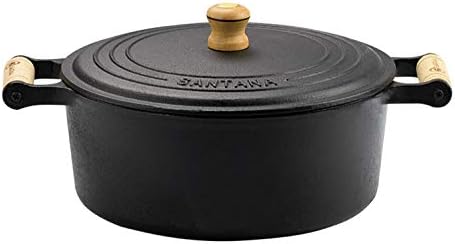 Panela Caçarola De Ferro Fundido e Cabo De Madeira 4,8l Ø 25 Nº 2...