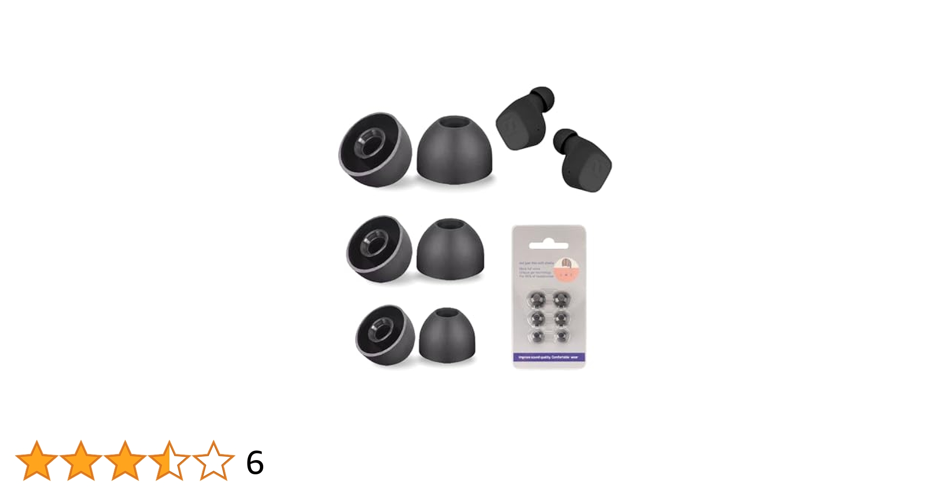 Amazon | Sennheiser 対応 交換イヤーピース 交換用シリコン耳栓