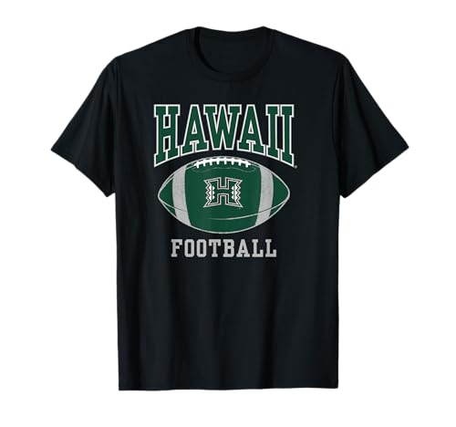 University of Hawaii Rainbow Warriors Football Ball T-Shirt