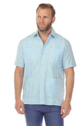 Amazon.com: Mojito Men's Traditional Guayabera Shirt Premium 100