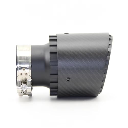 Sortie d'échappement universelle 63-89mm en alliage alu et carbone pour modification auto