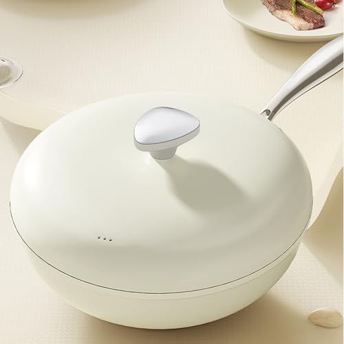 Wok antiadherente 30 cm color blanco miniatura 4
