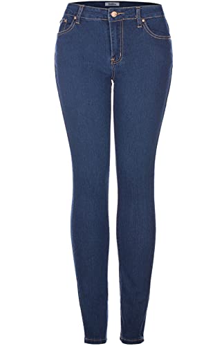 2LUV Women's 5 Pocket Stretch Skinny Jeans True Medium Denim 9