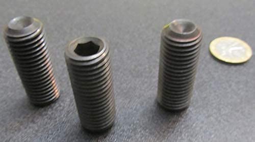 Alloy Steel Cup Point Set Screws M16 x 2 mm x 40 mm Length 5 pcs