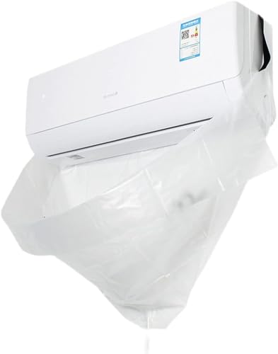 Cubierta impermeable universal para limpieza de aire acondicionado dividido, protección contra el polvo, babero de limpieza del sistema A/C montado en la pared