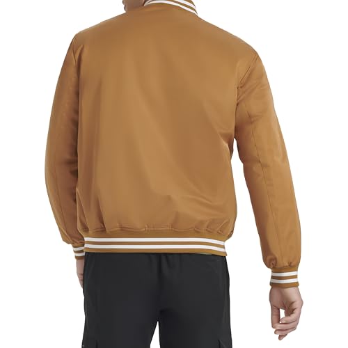 Image of Champion Men's Logo Striped-trim Varsity Jacket