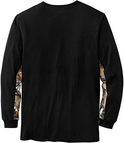 Image of Legendary Whitetails Men's Backcountry Long Sleeve Camo T-shirt - Casual Crewneck Pullover Regular Fit