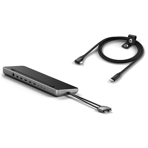 Dock USB-C SATECHI Dual para un escritorio limpio y eficiente en casa