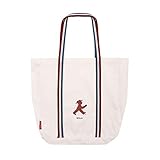 AMPELMANN Schnäppchenjäger - Henkeltasche - aus Canvas mit Boden- und Seitenfalten, weiß in Retro Design