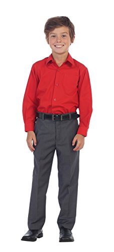 Image of Gioberti Boys Long Sleeve Solid Dress Shirt