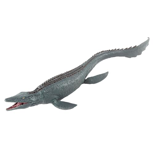 Mosasaurus Juguete móvil - Figura de dinosaurio pintada a base de agua de 14,56 pulgadas | Juguete educativo | Regalo de cumpleaños para niños, premio de fiesta, decoración de mesa, realista,