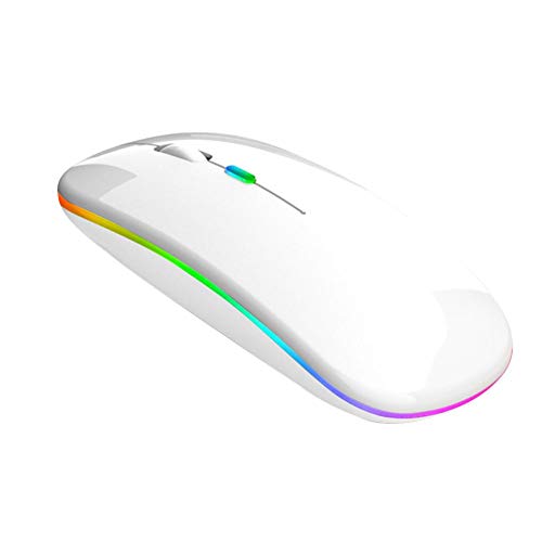 Wiederaufladbare RGB lichtemittierende kabellose Maus Office Mute Laptop Gaming Maus Silent Mouse Cursor Einstellbare DPI-Funktion