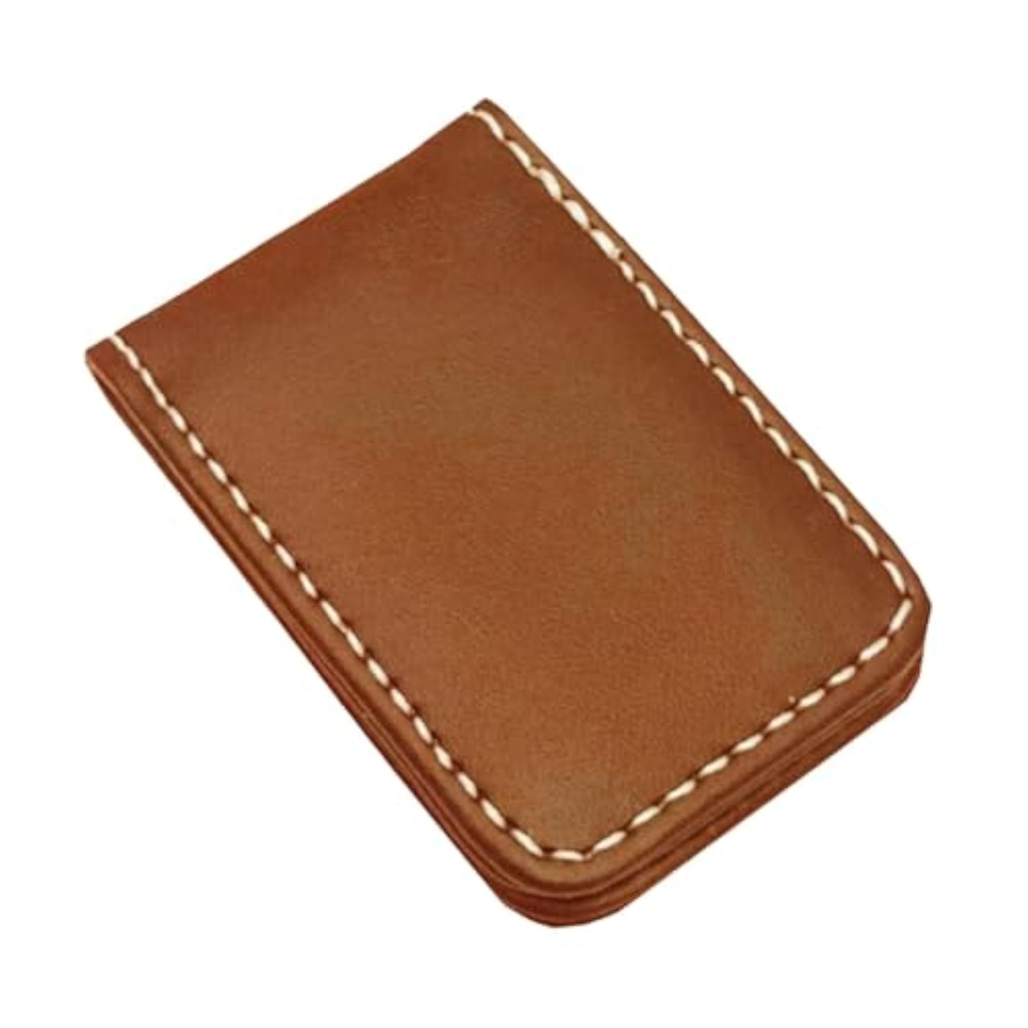 Magnetic Clip Dollar Clamp Card Holder, Brown
