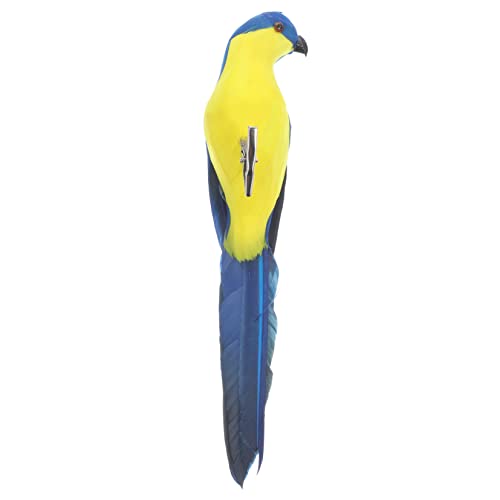PartyKindom Loro De Simulación Piscina Jaula Grande para Loros Inflable Juguete Cacatúa Hamaca Mascota Paloma De Peluche Figurilla Mini Decoración Pájaros Nido Blue Artificiales