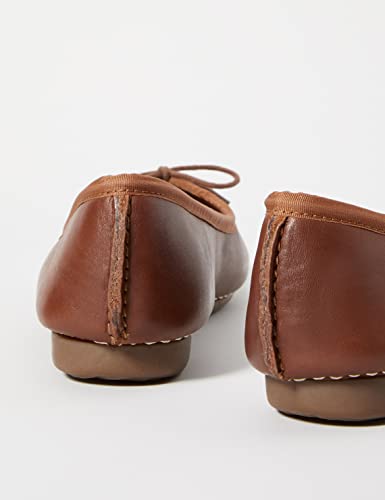 Clarks Freckle Ice - Dark Tan Leather (Brown) Womens Pumps 5.5 Us #TOP6