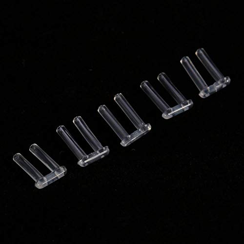 Accessoires pour lunettes sans monture 100pcs nouvelle manchons compression en plastique manches outils de fixation de lentilles, 3 types en option(1.4 x 0.8 x 7.0mm) - Image 4