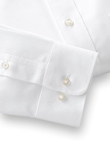 Paul Fredrick Men's Non-Iron Cotton Twill Windsor Spread Collar Dress Shirt4