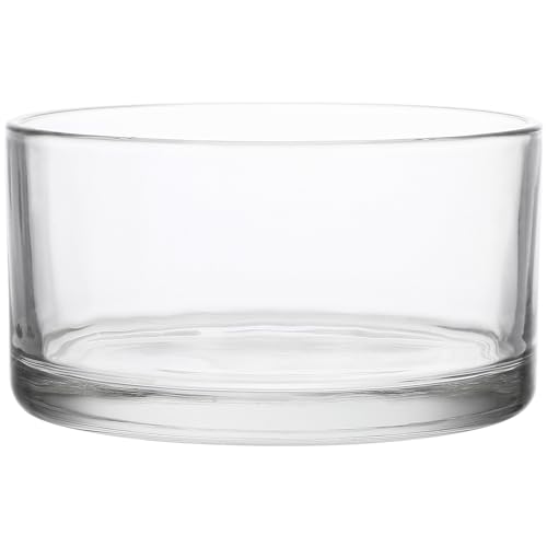 BEBEMOKO Floreros de Cristal Redondos de Vidrio Transparente para Decoración del Hogar y Arreglo Floral Diseño Delicado y Estilo Creativo