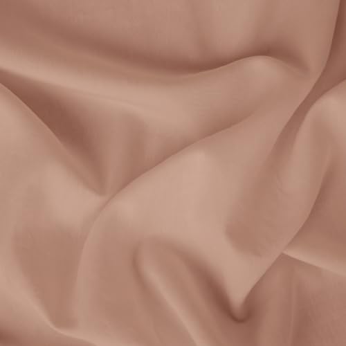 Image of Blue Dahlia 100% Cotton, Single Bedsheet (60 inch x 90 inch) +1 Pillow Cover, Percale Weave, 200TC Solid Premium Bedsheet, Colour: Peach