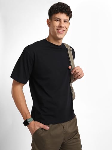 Image of NOBERO Men's Cotton Oversized Printed T-Shirt