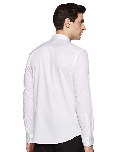 Image of Park Avenue Men's Pure Cotton Solid Pattern Slim Fit Narrow Collar Full Sleeve Formal Shirt