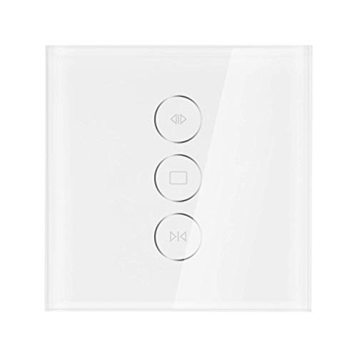 Interruptor Del Obturador del Rodillo, Bresuve Interruptor De la Cortina De WiFi Compatible Con Alexa/Google Home Función Temporizador Interruptor Ciego Eléctrico Para Obturador Rodillo Motor Tubular