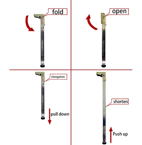 Pieds de table pliants en métal pour bar et plan de travail