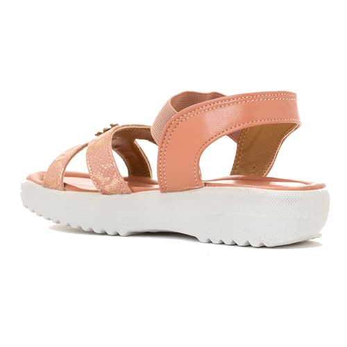 Image of Khadim's Adrianna Flat Platform Slingback Sandal for Girls (4.5-12 yrs)